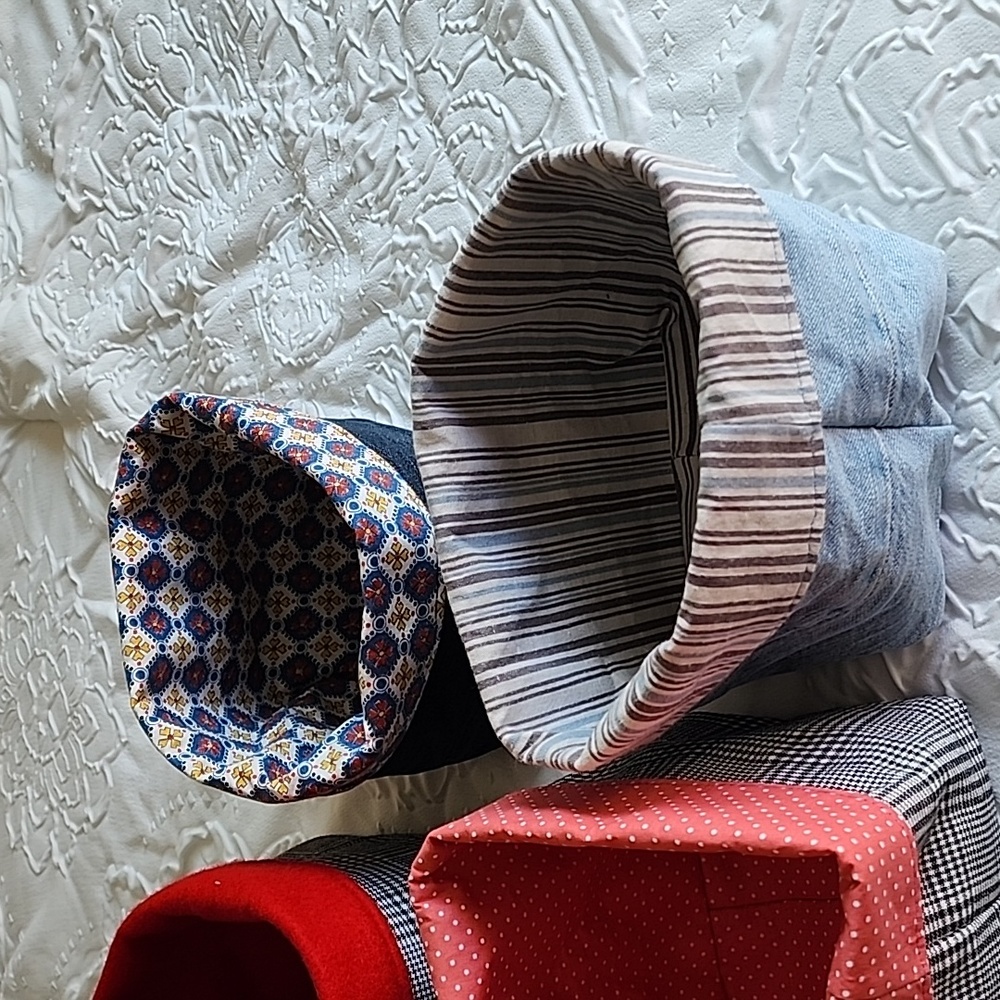Hand sewn baskets